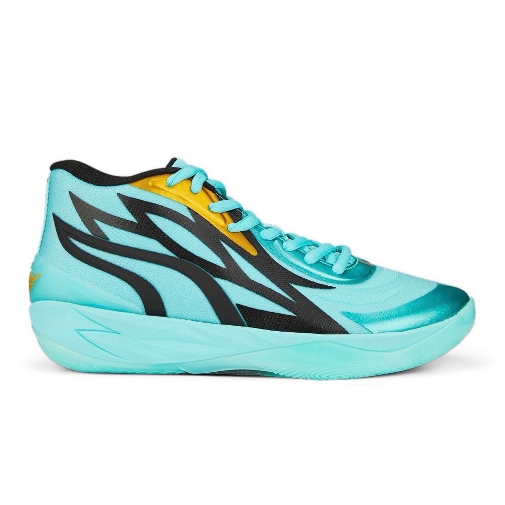 PUMA MB.02 LaMelo Ball Elektro Aqua 377590-01 Men’s 10.5 Basketball Shoes - Picture 6 of 15